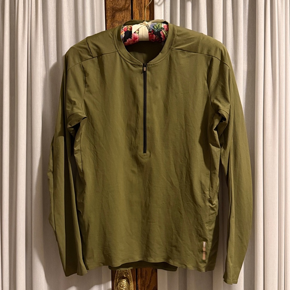 REI Co-op Woodland Green Long Sleeve 1/4 Zip Pullover